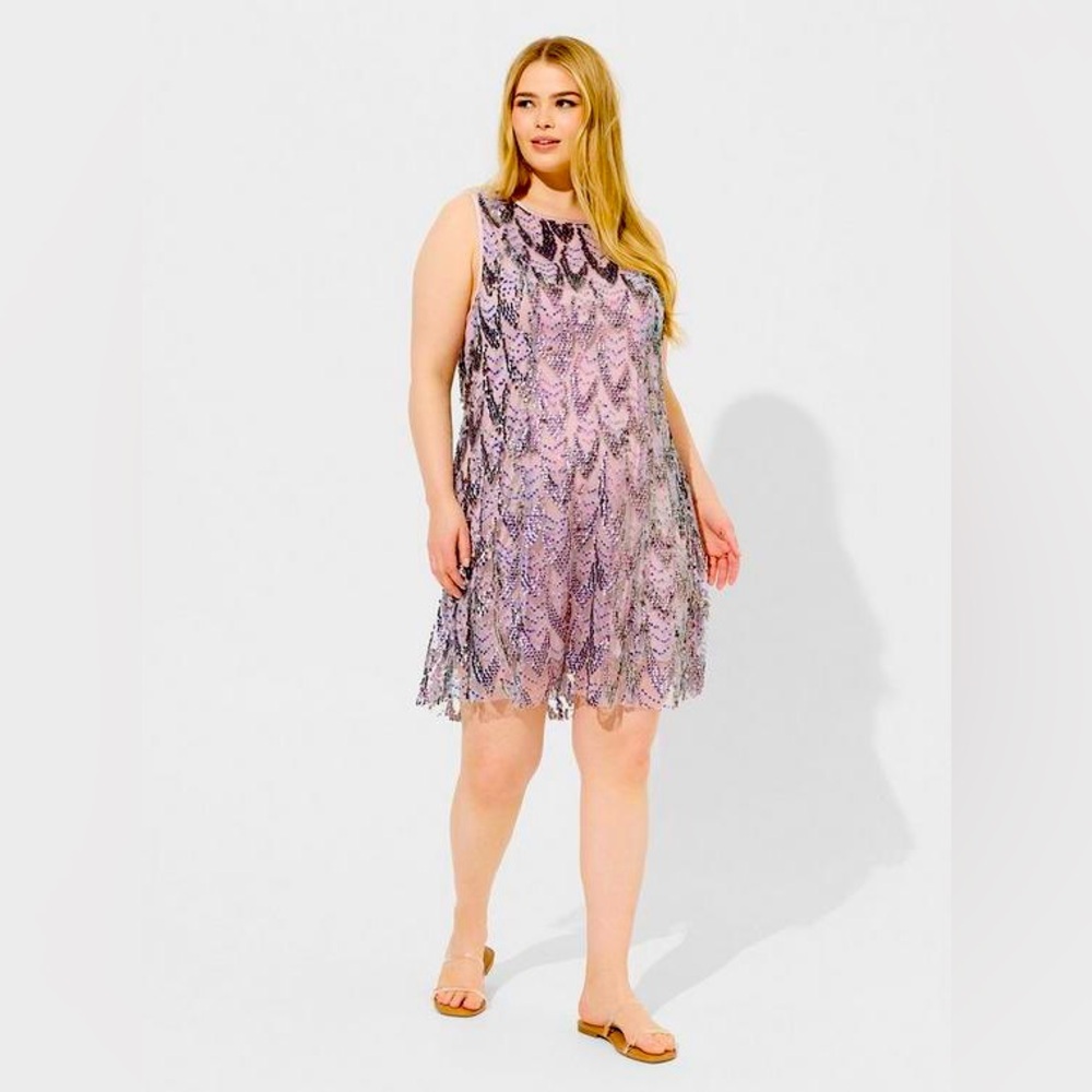 Torrid Mini Sequin Shift Dress
